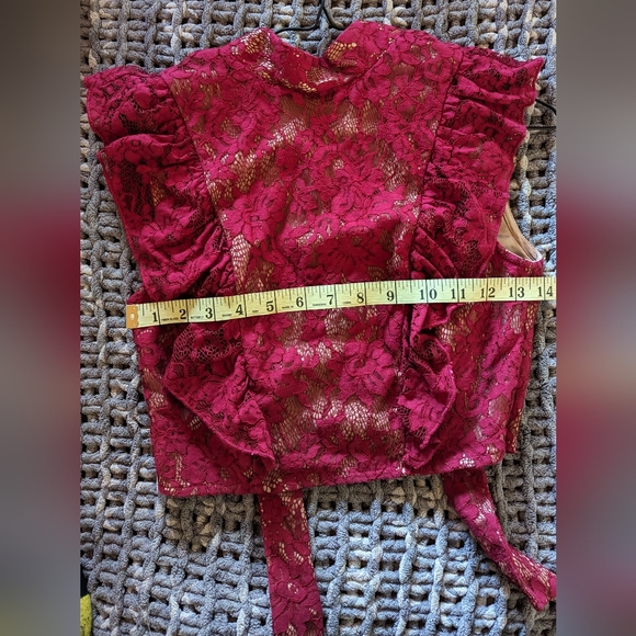 Majorelle - Lucile Top in Cranberry Red, size XXS - Picture 4 of 8